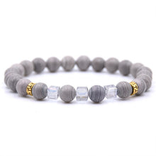 Load image into Gallery viewer, Gray Natural Stone Bracelet