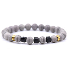 Load image into Gallery viewer, Gray Natural Stone Bracelet