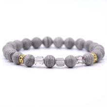 Load image into Gallery viewer, Gray Natural Stone Bracelet