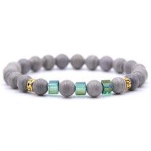 Load image into Gallery viewer, Gray Natural Stone Bracelet