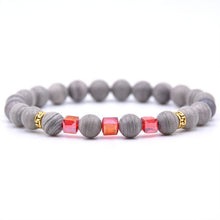 Load image into Gallery viewer, Gray Natural Stone Bracelet