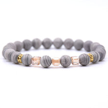 Load image into Gallery viewer, Gray Natural Stone Bracelet